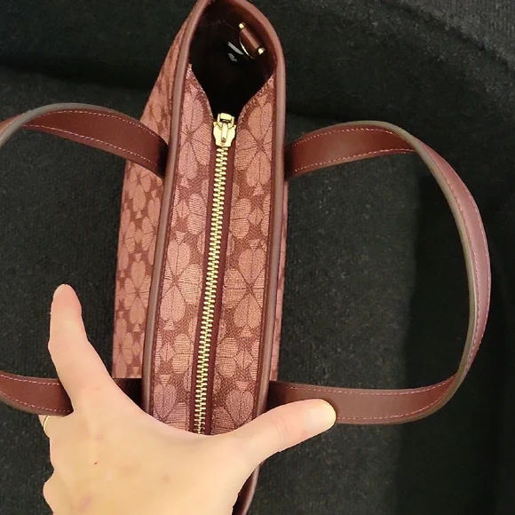 Kate Spade Pink Floral Tote Bag And Crossbody - Picture 4 of 6